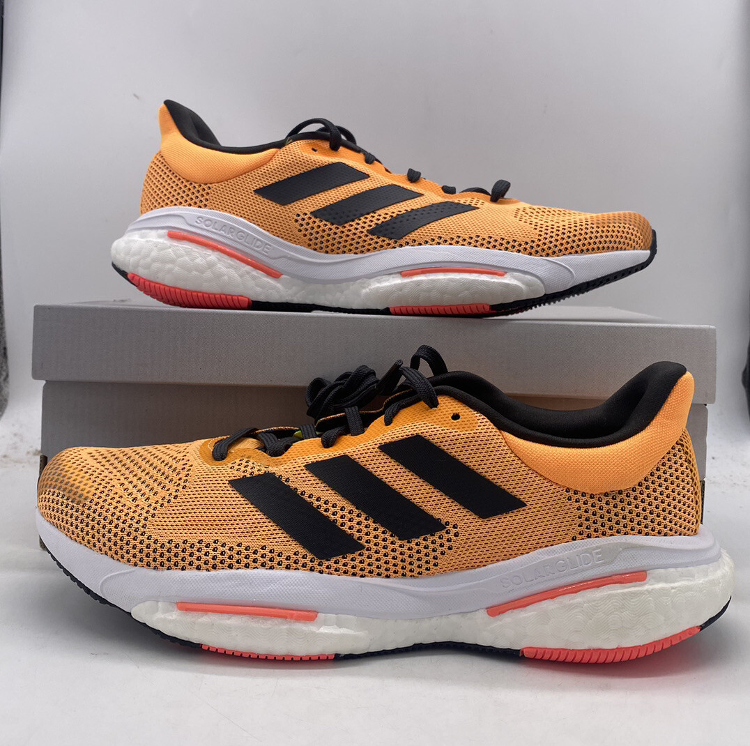 Adidas Solar Glide 5 Orange Running Shoes Sneakers GX5470 