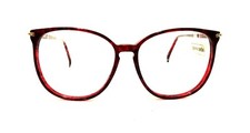 Vintage Pierre Cardin CS 227 3 Oversize Eyeglasses Frame 59-15-145 Red Black