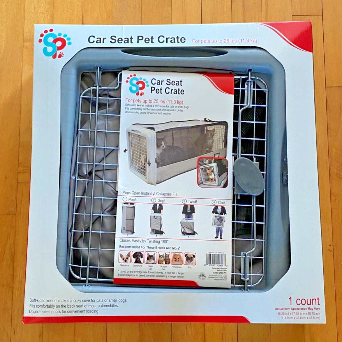 Sport Pet Car Seat Pet Crate. Brand new in Box