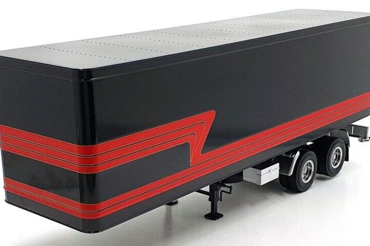 Road Kings Semi Trailer Truck Black w/ Red Stripes 1:18 Road Kings Semi Trailer Truck Black w/ Red Stripes 1:18
