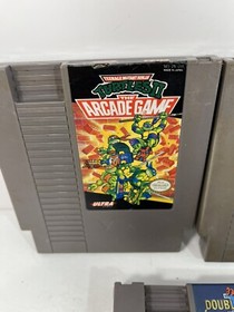 Double Dragon II Teenage Mutant Ninja Turtles 1 e 2 NES Nintendo pulito testato