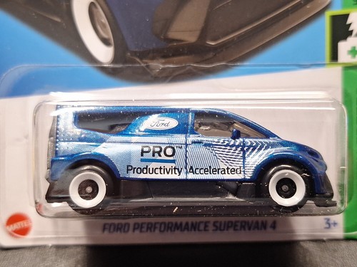 2024 Hot Wheels Ford Performance Supervan 4 Blue 128/250 International Card