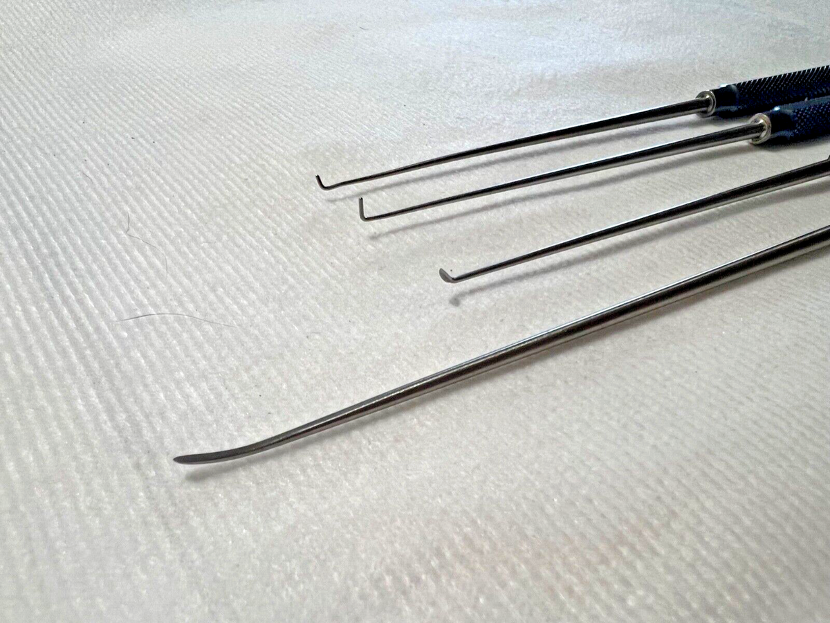 Lot Of 4 Boss Instruments 80-1532 80-1533 Nerve Hooks 80-1540 71