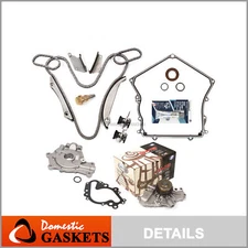 Timing Chain Kit w/o Gears Water Oil Pump Gasket for 98-99 Chrysler Dodge 2.7L