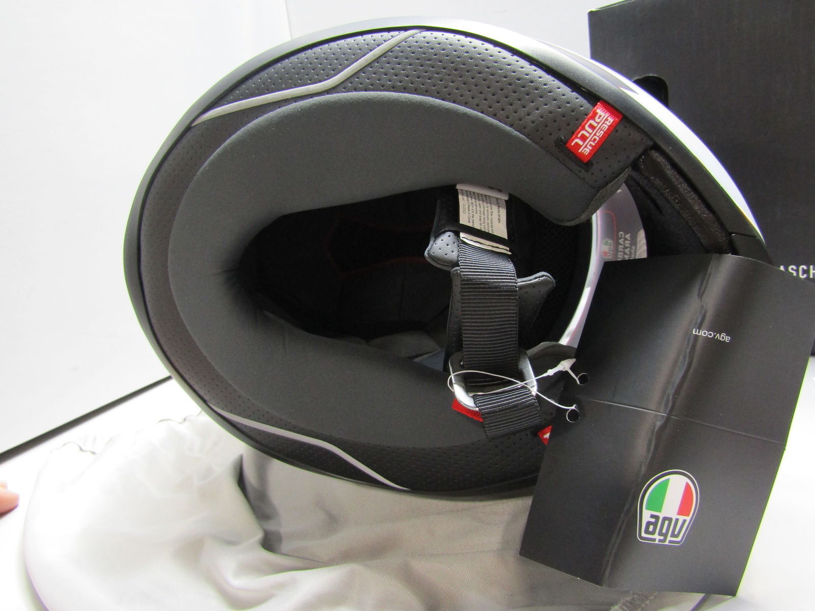 AGV MS 57-58 K6 Motorcycle Helmet-Flash - Black/Gray/Red