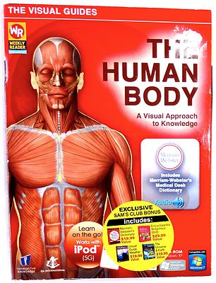 THE HUMAN BODY VISUAL GUIDES Educational Set CD-ROM PC Weekly Reader NEW 