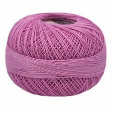 Lizbeth Egyptian Cotton Crochet Thread Size 20 Color 617 Medium Magenta