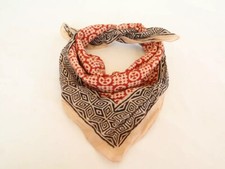 Hand Block Printed Bandana Multicolor Bohemian Style 100 Cotton Soft Bandana