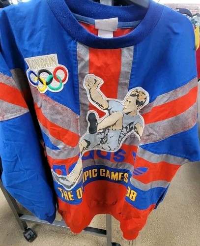 NWT Vintage Adidas Sweatshirt LONDON OLYMPIC GAMES 1908 1948 80s Sz /M - Picture 11 of 13