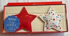 My Minds Eye PATRIOTIC Star Banner 5 1/2 FEET 10 STARS FELT NIB