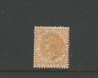 STRAITS SETTLEMENTS QV 1882 8c ORANGE INVERTED Wmk. FINE USED SG;52w Cat £500