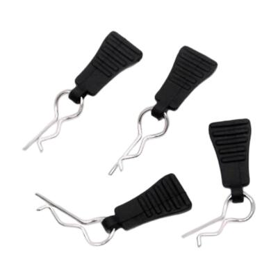 4 Stück 1/16 RC Karosserie Clips Pins Zubehör Einfach zu installieren Universal Ersatz R Clips