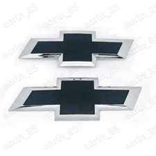 NEW Chrome Front Rear Bowtie Emblems 17-2020 Colorado 2016-2018 Silverado 1500