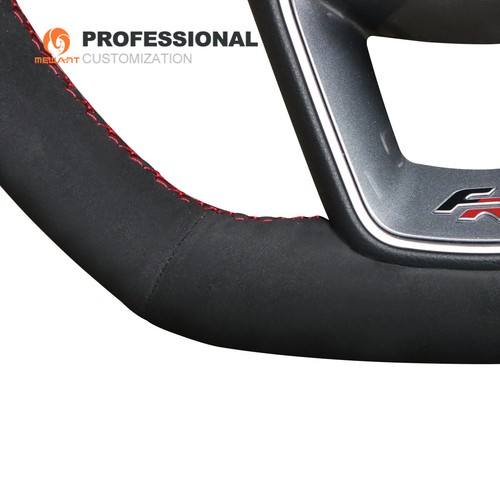 Suede Car Steering Wheel Cover for Seat Leon Ibiza (FR|CUPRA) Alhambra Arona FR - Bild 7 von 12