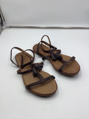 Tamaris flat sandals Brown Leather 8-8.5 (EU 38)