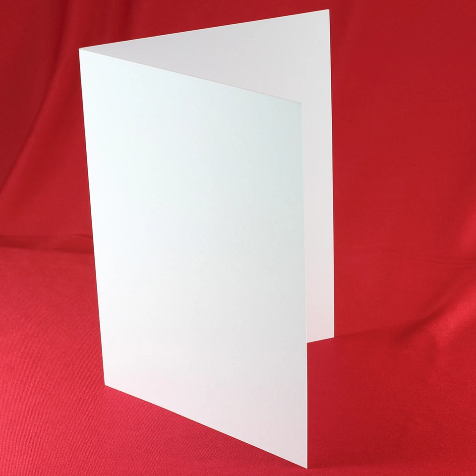20 Scored 5x7 Folding White Smooth Card 300gsm folds to 127x177mm #H55A20 #DGLH - image 3 of 4