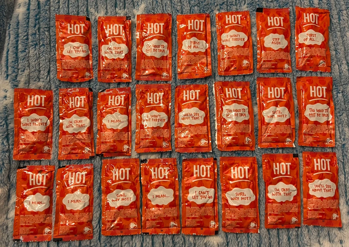 Taco Bell Fire Sauce Packets