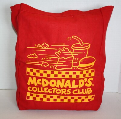 McDonald s Prototype Collectors Club Canvas Tote Bag Convention  ''Fast Food''