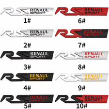 1x 3d Rs Sport Emblem Car Body Trunk Tailgate Fender Badge Sticker For Renault