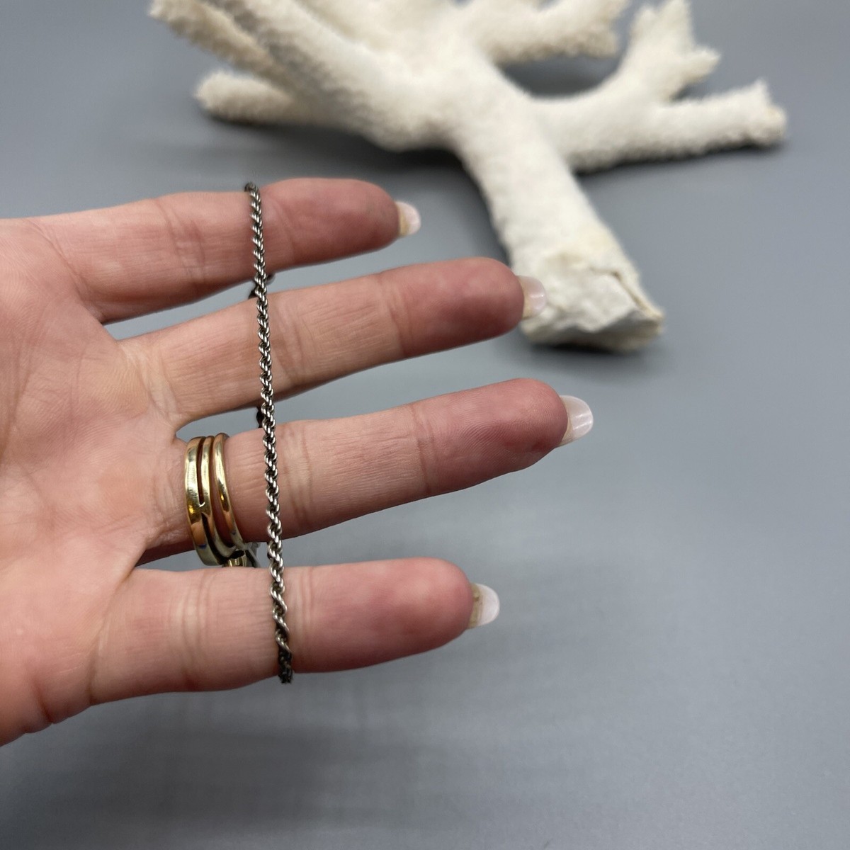 Beautiful Twisted Rope 925 Sterling Silver Bracelet, Made in Italy