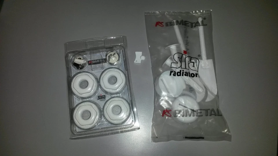 KIT TAPPI + MENSOLE + VALVOLINA per RADIATORI SIRA RS BIMETAL
