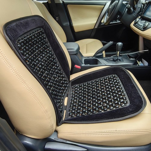 PERLEN AUTOSITZBEZUG MASSAGE RELAX UNIVERSAL TAXI VAN VORDERSTUHLKISSEN NEU - Bild 4 von 9