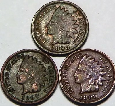 1908 Indian Head Cent Penny Good GD