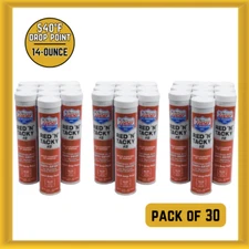 Lucas Oil 10005-30 Red "N" Tacky Grease 14-ounce 540°F Drop Point (Pack of 30)