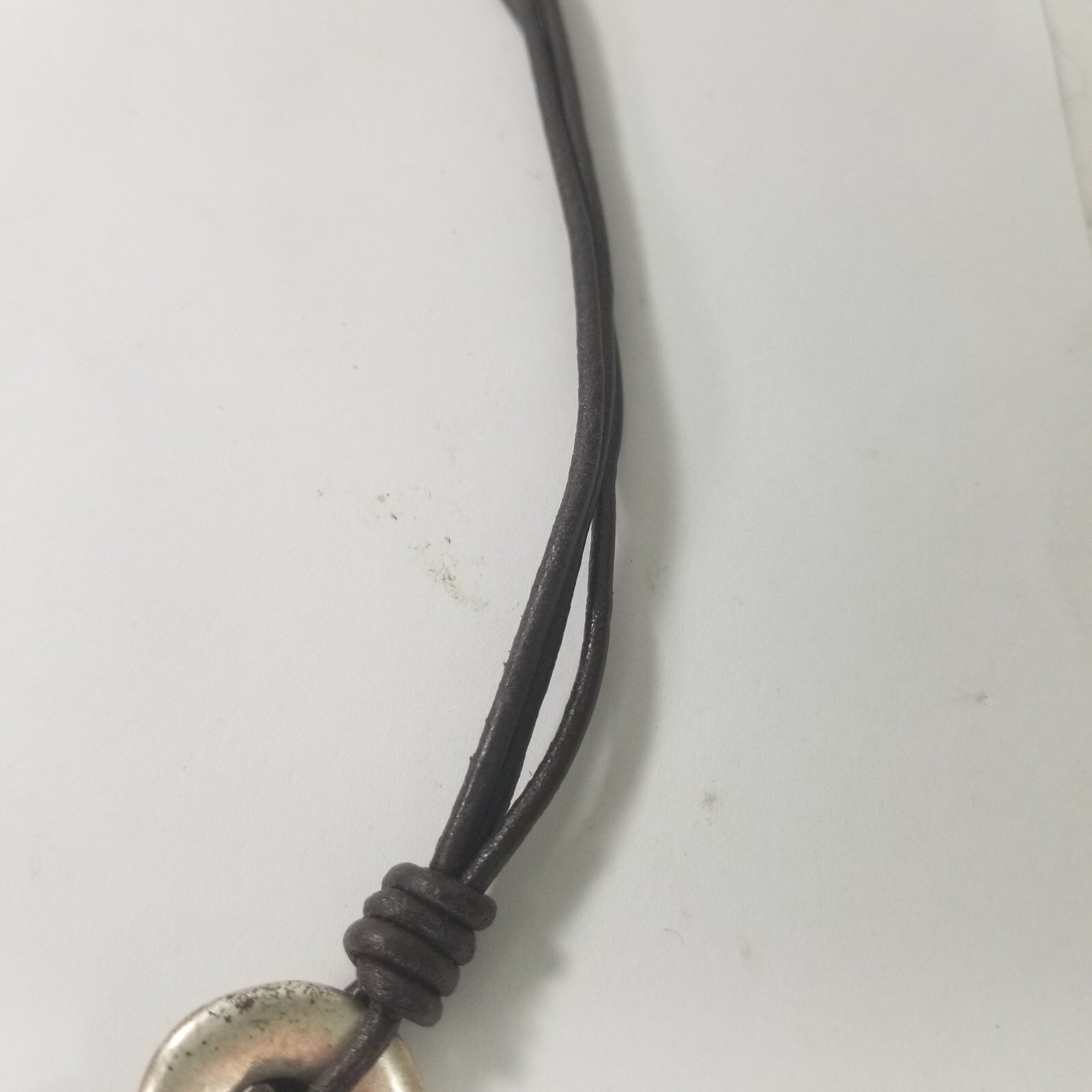 RHINESTONE STATEMENT NECKLACE  Disk Boho , SILVER… - image 5