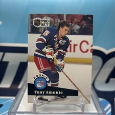 1991-92 Pro Set #550, TONY AMONTE RC ??? Rookie Card. rookie card picture