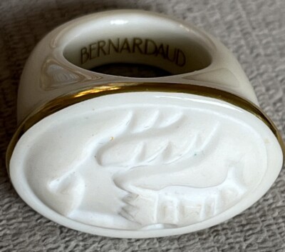 Bague En Céramique Bernardaud - Porcelaine Française De Luxe - Modèle Designer