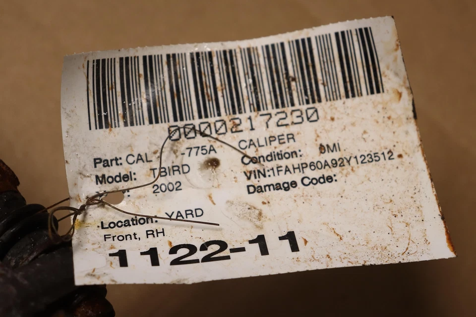 Juego de 4 pinzas de freno delanteras traseras izquierda y derecha Ford Thunderbird 2002-2006 OEM Foto 3 de 3