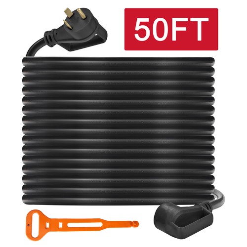 30 AMP RV Extension Cord 25/50FT Waterproof Camper Power Cord 3-Prong 220V 10AWG - Picture 7 of 8