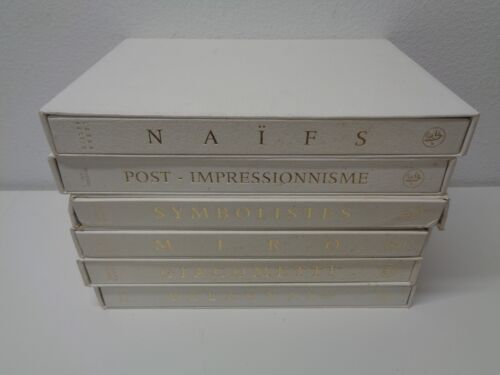 Vintage French Art Portfolio Books Set 6 Miro Giacometti Delauney Naifs Nouvelle