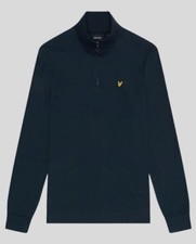 LONG SLEEVE QUARTER ZIP NECK JUMPER LYLE AND SCOTT SUMMER SALE FAST DELIVERY