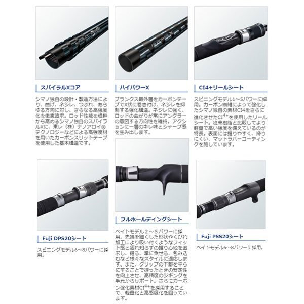 Shimano 20 GAME Type J S64-1 Offshore Spinning rod 2 pieces