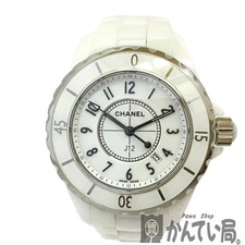 Chanel J12 H0968 Ceramic Stainless White Dial 200m Watch Quartz Unisex