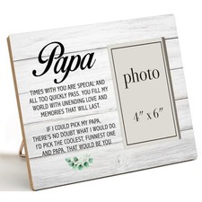 Oqtumes Papa Gift Picture Frame, Gifts for Grandpa Grandad Grandfather