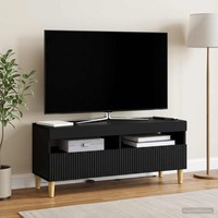 Led-Tv-Schrank Arnhem 100 X 35 X 43 Cm Schwarz Holzwerkstoff