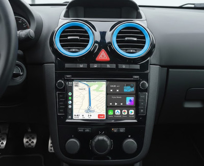 Carplay Autoradio Android 13 GPS NAVI Für Opel Corsa D Astra H Vivaro SWC DAB FM