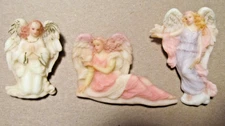 Three (3) Roman Inc Vintage 1996 ~ Angel Pins / Brooches / Christmas Jewelry