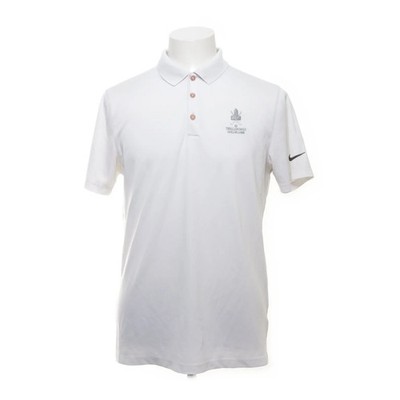 Nike Golf, Poloshirt, Größe: M, Weiß, Polyester, Einfarbig, Herren #n3L
