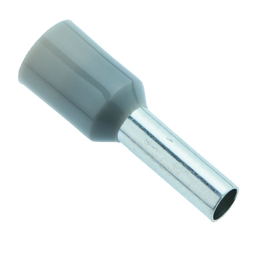 Grey 2.5mm Bootlace Ferrule Connectors - Pack of 100