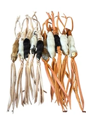 Pata de Chivo Cuarta Llavero Western style horse whip goat foot keychain lanyard
