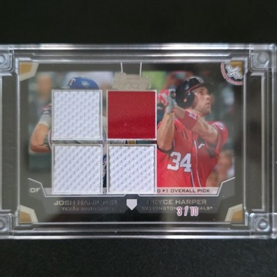 Jersey Fusion Rookie Rookie Patch #3/10 Josh Hamilton Bryce Har 