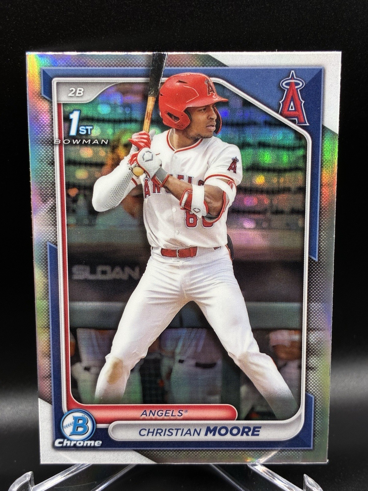2024 Bowman Draft Chrome Refractor Christian Moore #BDC-13 Angels