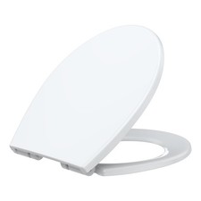 Toilet Seat, Round Toilet Seat with Quiet Close, Quick Release Hinges, Slow C...