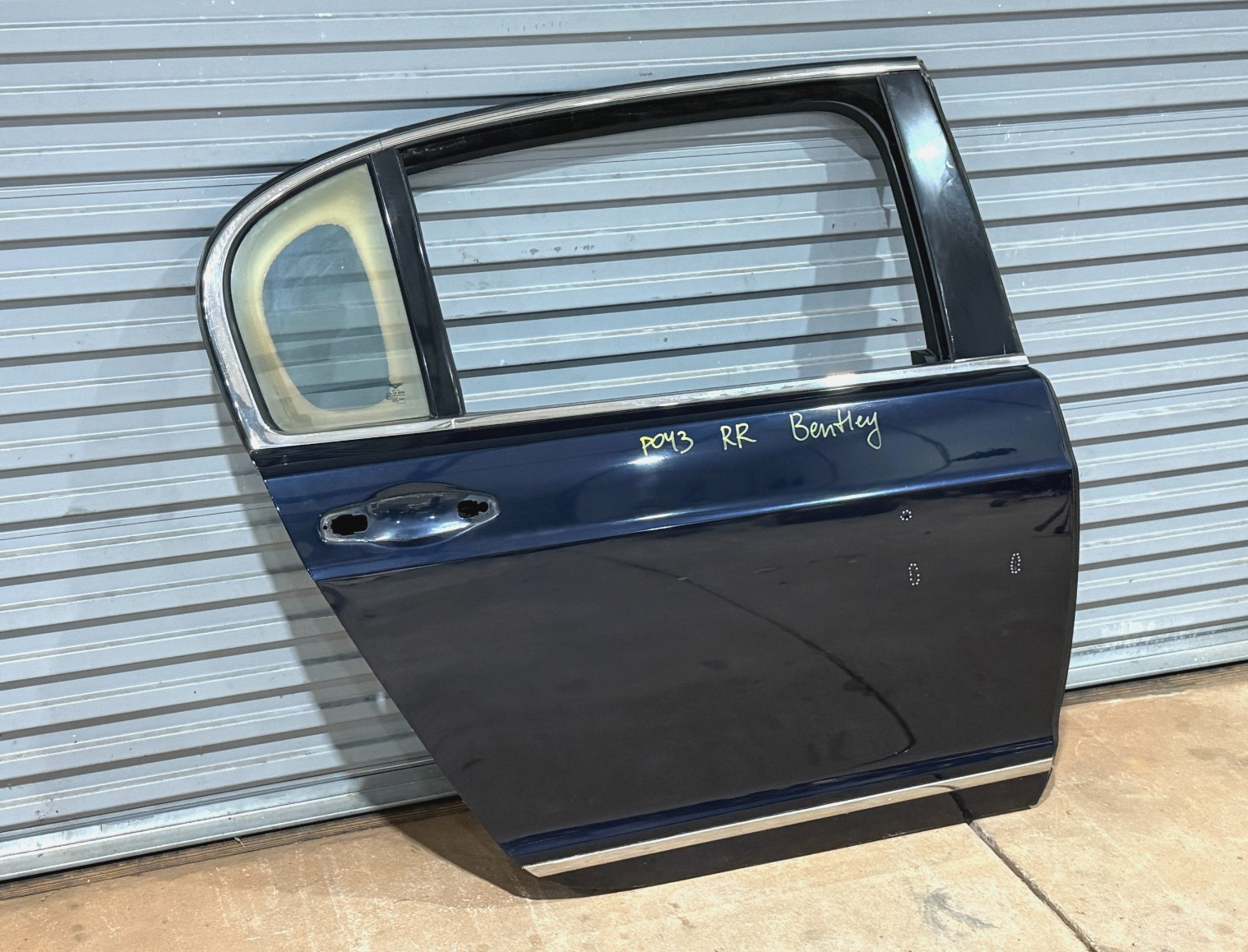 06-12 Bentley Continental Flying Spur Rear Right Pass Exterior Door Shell PO43