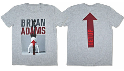 2 Sides Bryan Adams Head Stand Get Up Shirt Sport Gray Unisex S-5XL  1TT0019