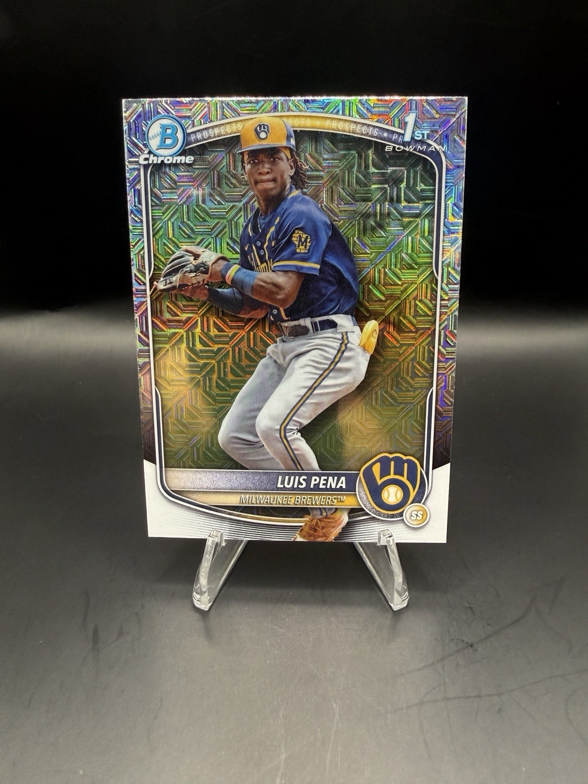 2025 Bowman - Chrome Prospects Luis Pena #BCP-38 Mojo Refractor (RC)